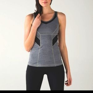 Lululemon Strap It Like Its Hot Grey Tank